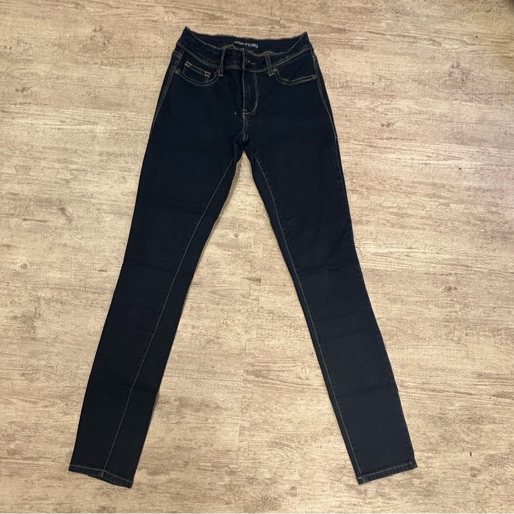 dark wash maurices skinny jeans